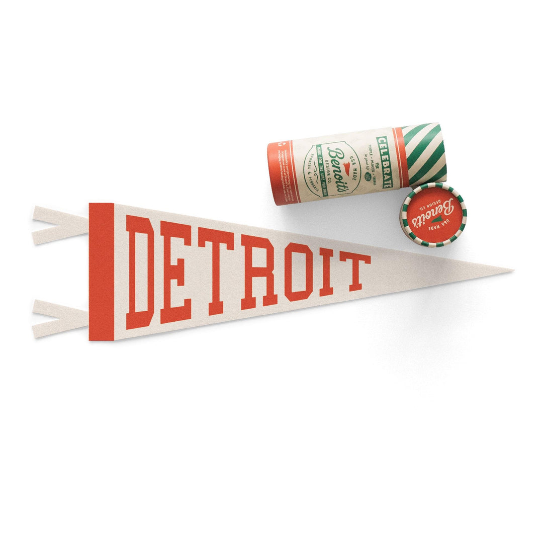 Detroit Varsity Felt Pennant