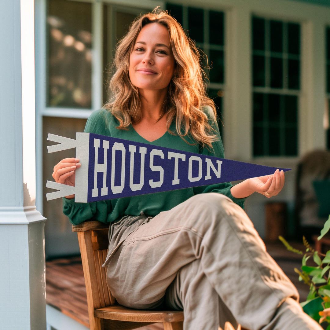 Houston Varsity Felt Pennant