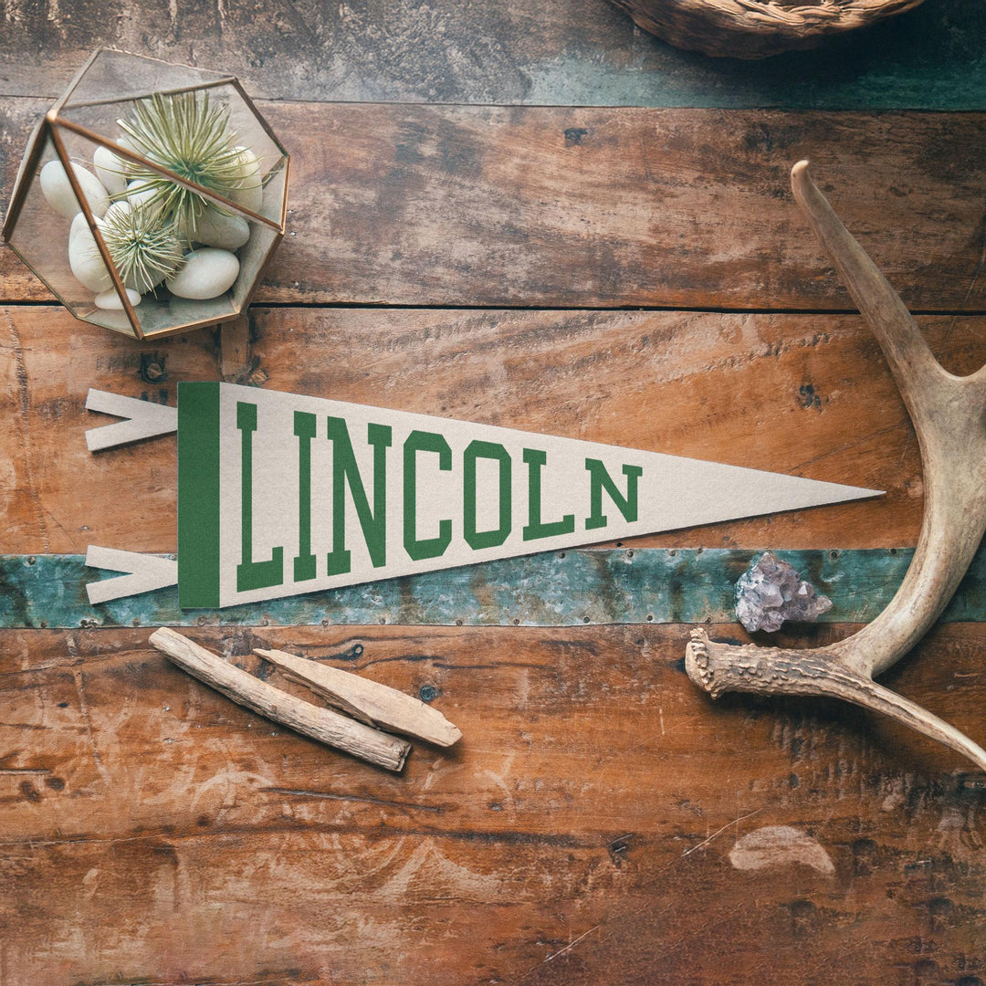 Lincoln Varsity Felt Pennant