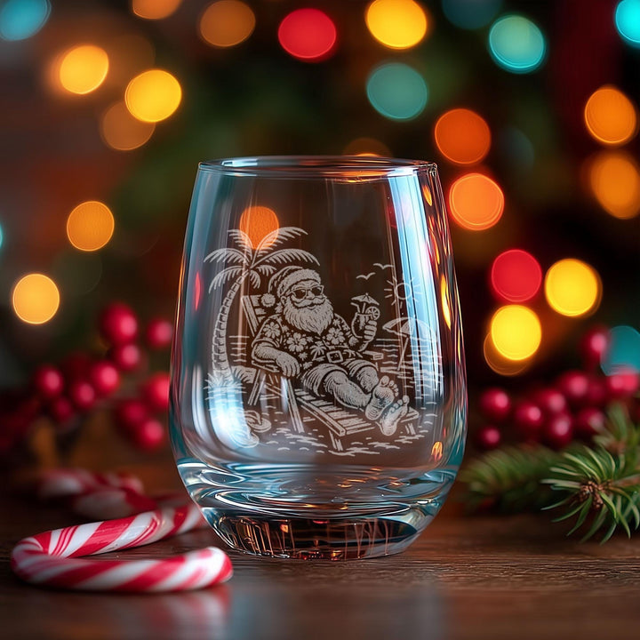 Santa at the Beach Glass