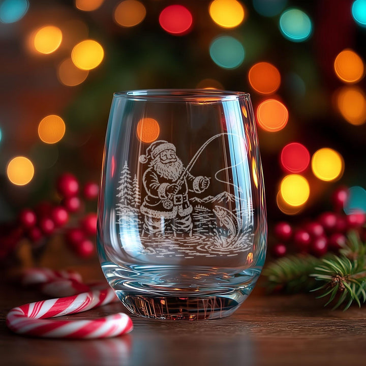 Santa Fly Fishing Glass