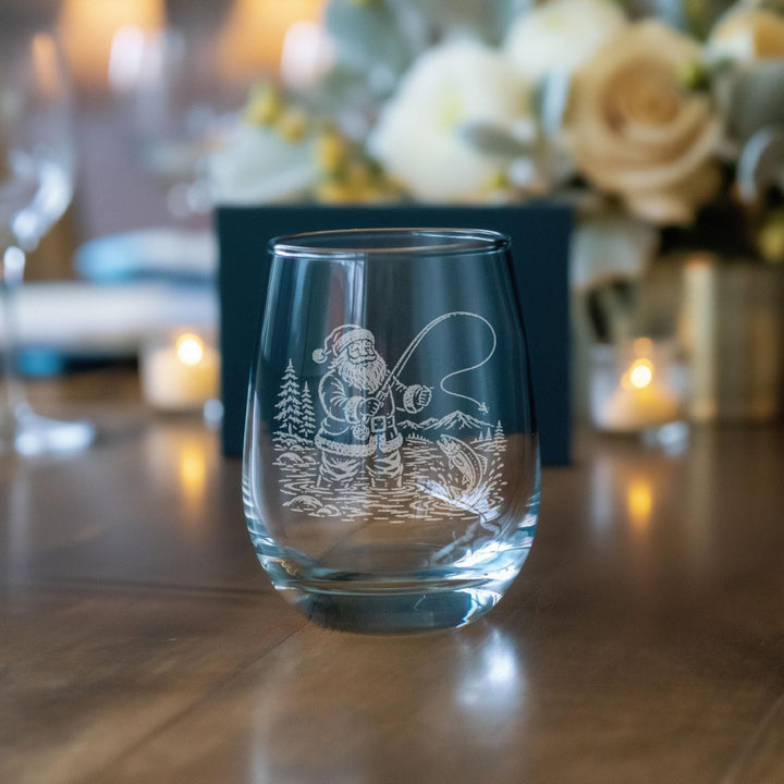 Santa Fly Fishing Glass