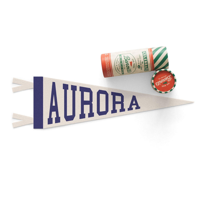 Aurora Varsity Felt Pennant