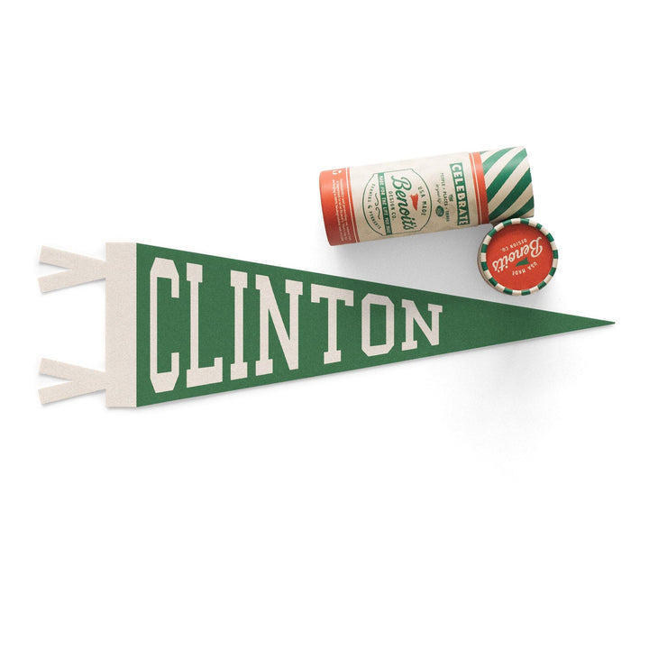 Clinton Varsity Felt Pennant