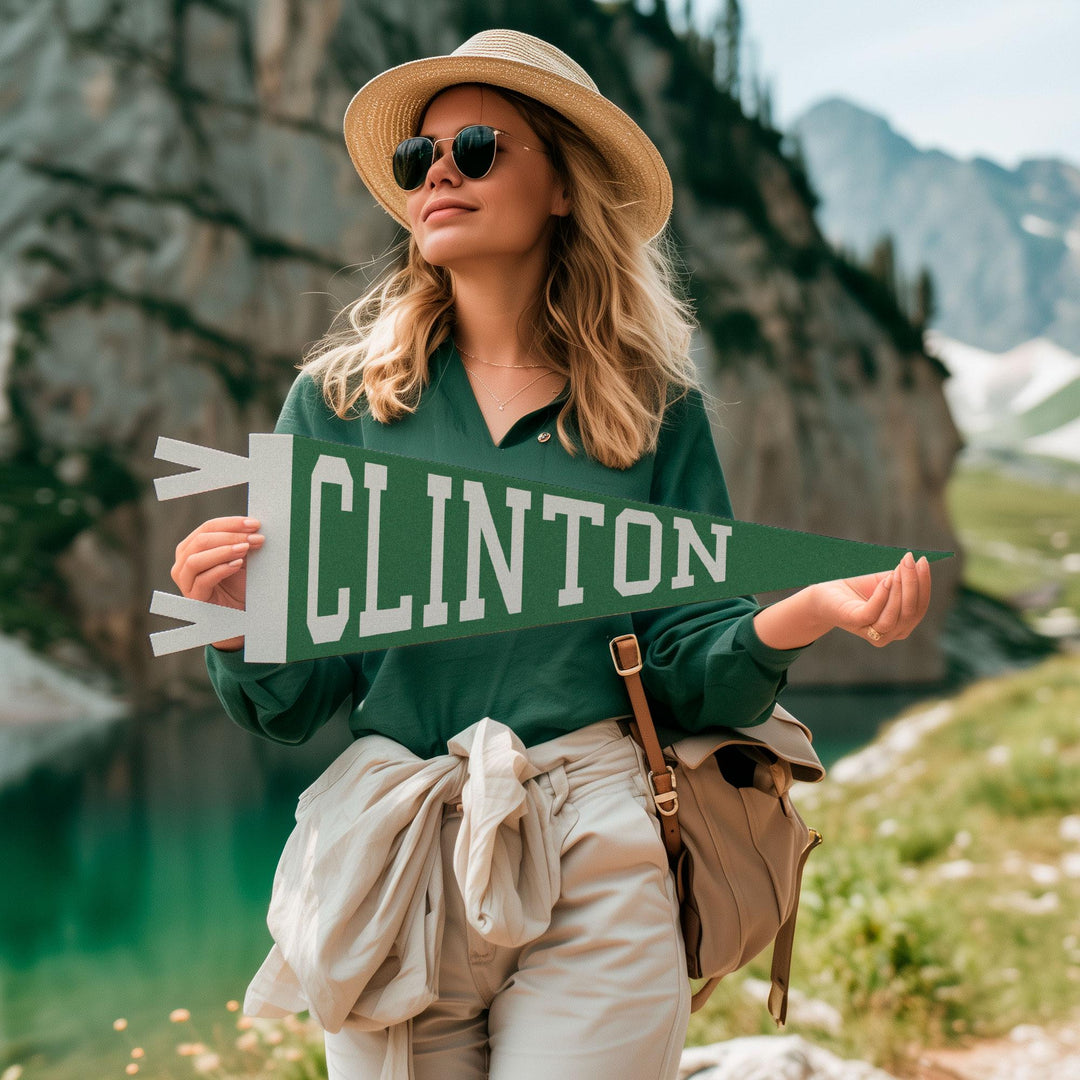 Clinton Varsity Felt Pennant