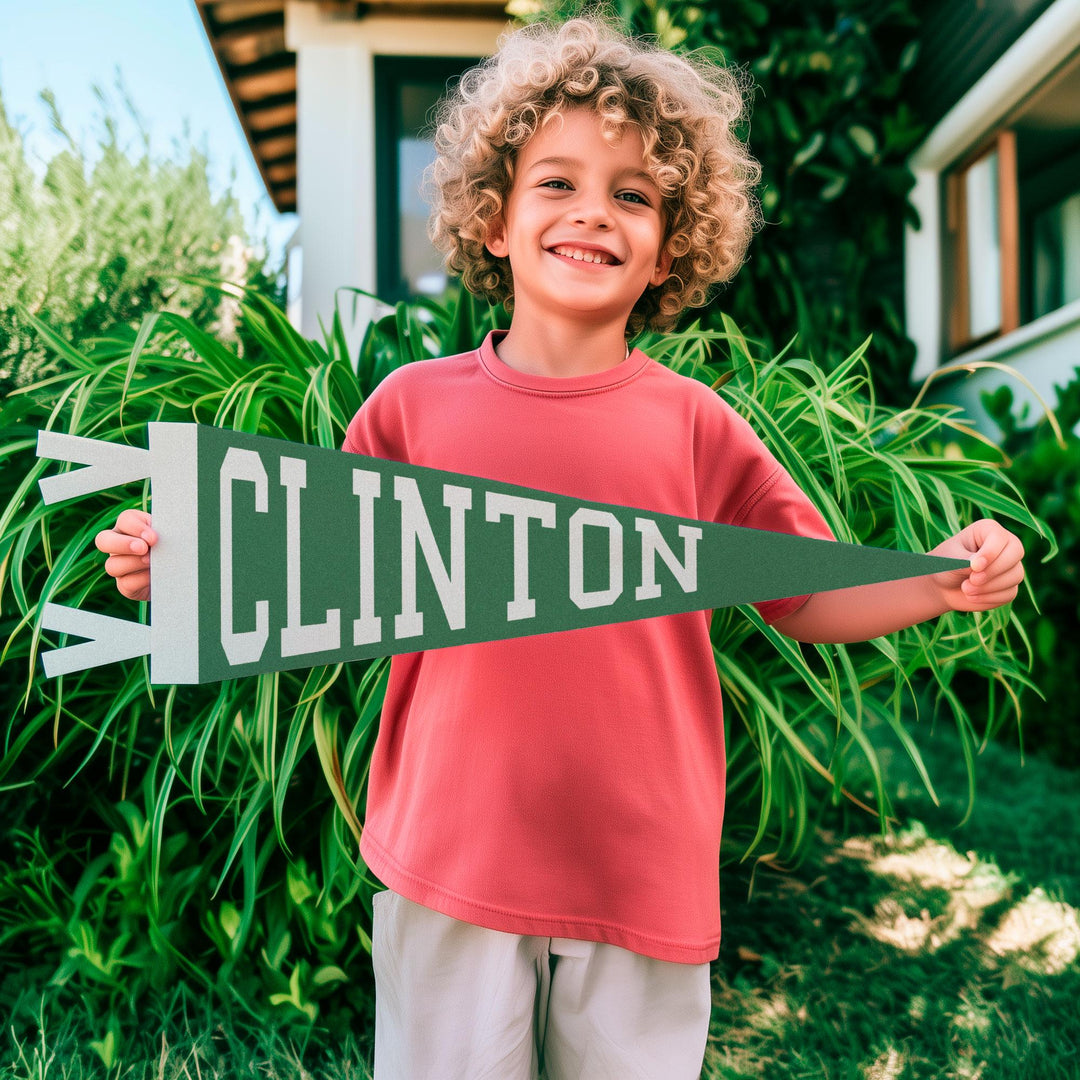 Clinton Varsity Felt Pennant