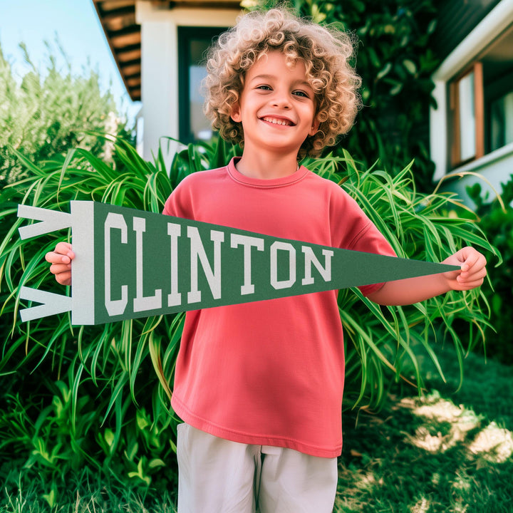 Clinton Varsity Felt Pennant