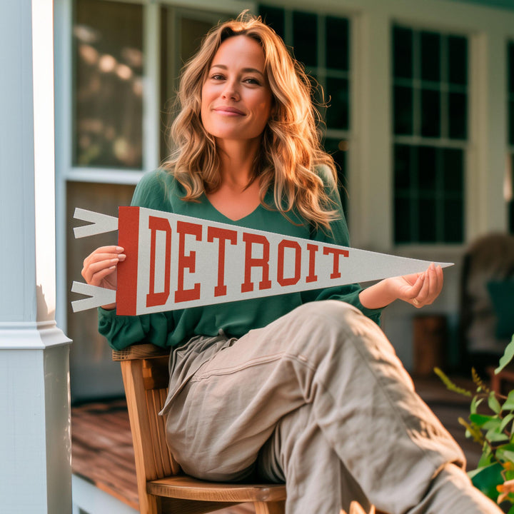 Detroit Varsity Felt Pennant