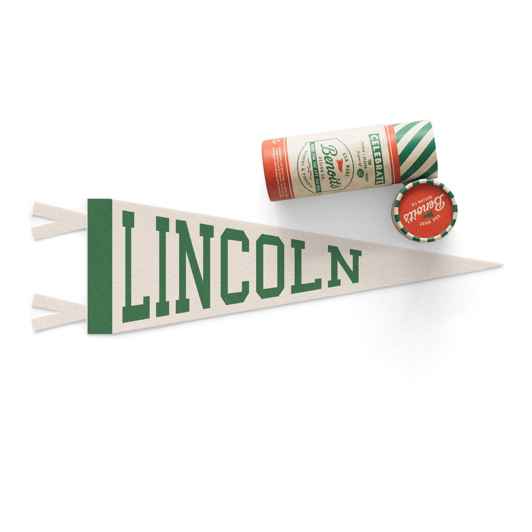 Lincoln Varsity Felt Pennant