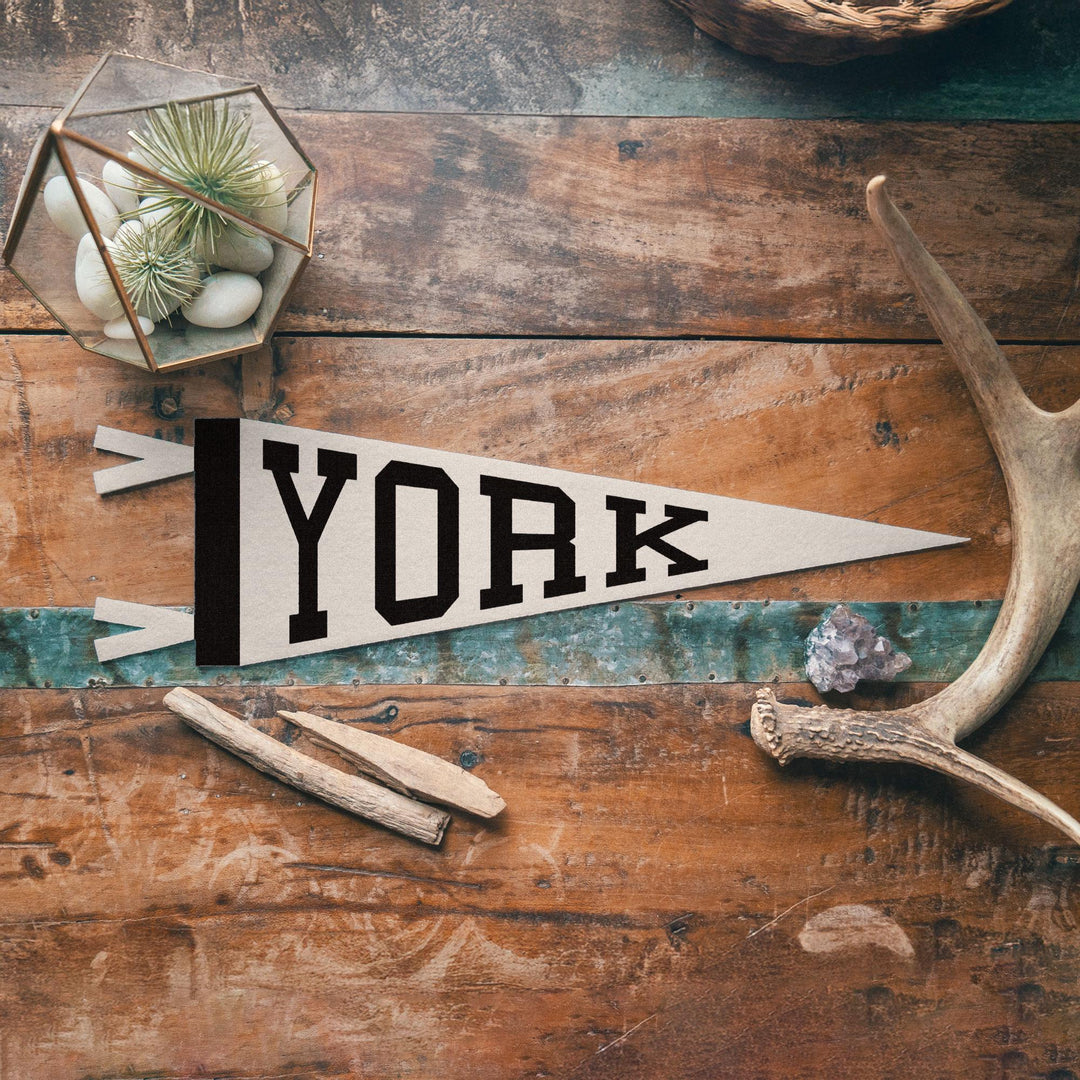 York Varsity Felt Pennant