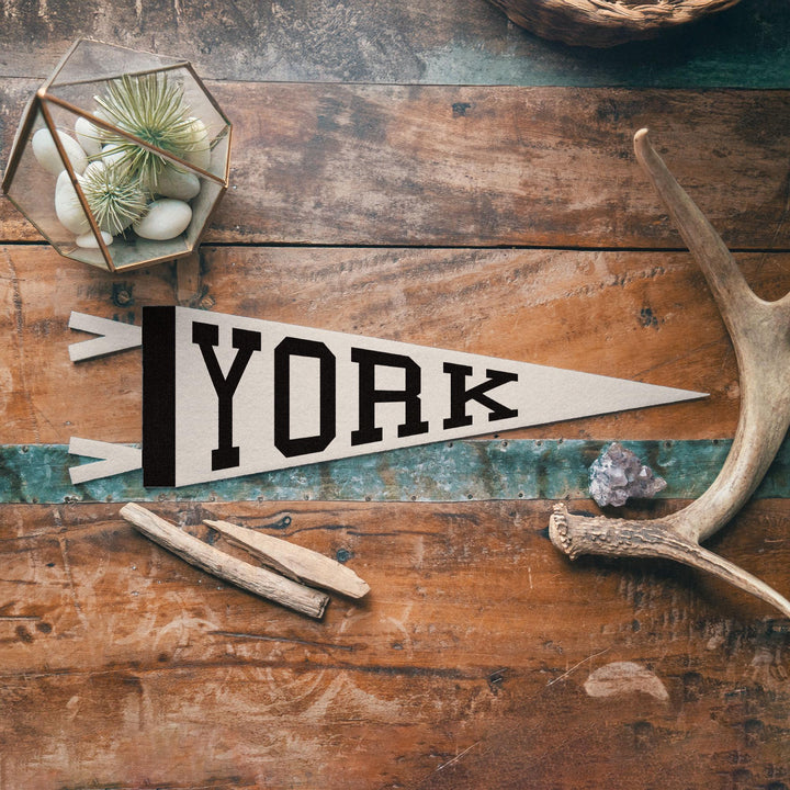 York Varsity Felt Pennant