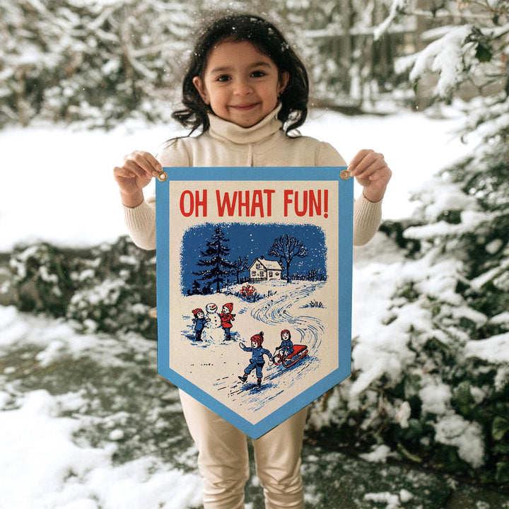 Oh What Fun Felt Camp Flag