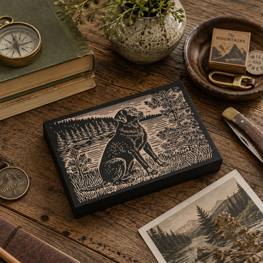 Labrador by the Water Engraved Wood Panel