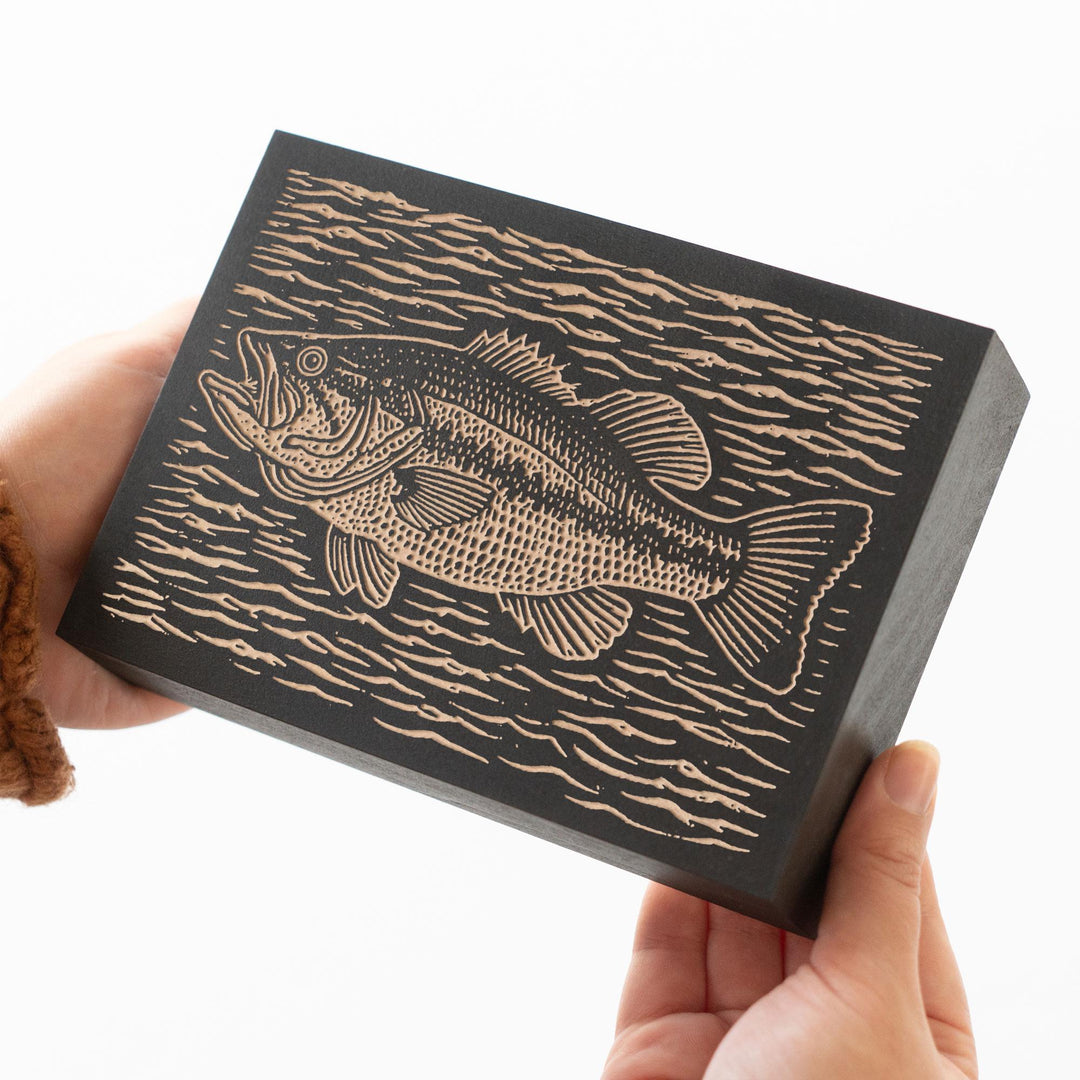 Largemouth Bass Engraved Wood Panel