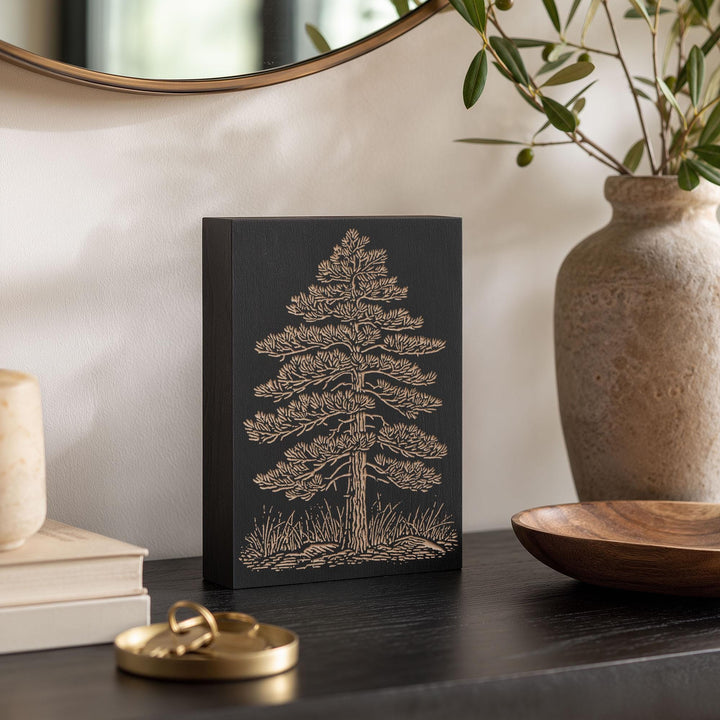 Eastern White Pine Engraved Wood Panel