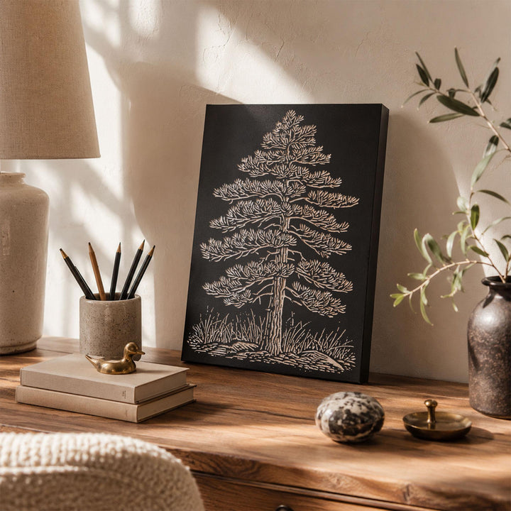 Eastern White Pine Engraved Wood Panel