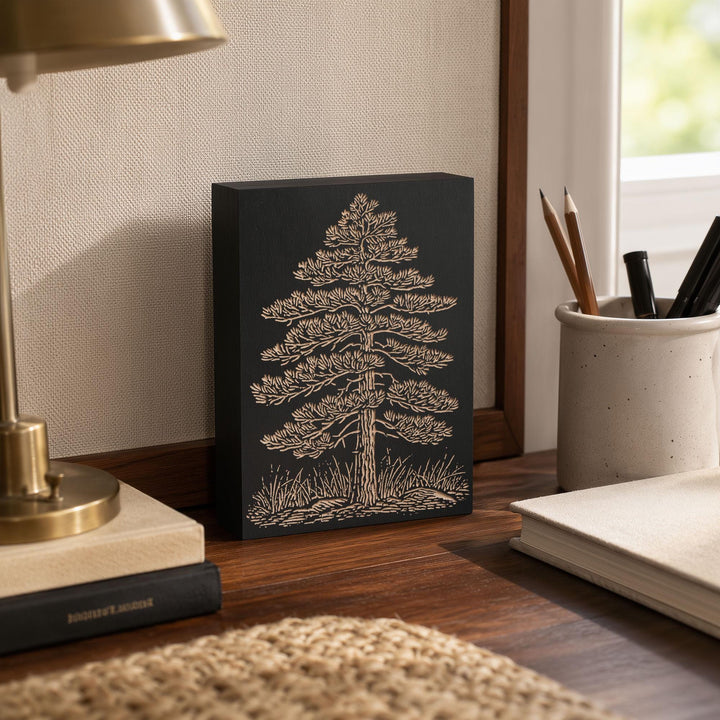 Eastern White Pine Engraved Wood Panel