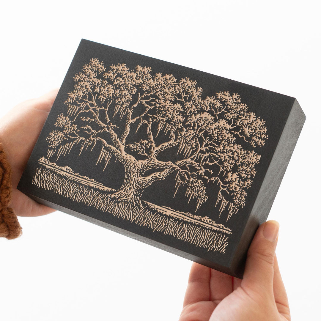 Southern Live Oak Engraved Wood Panel
