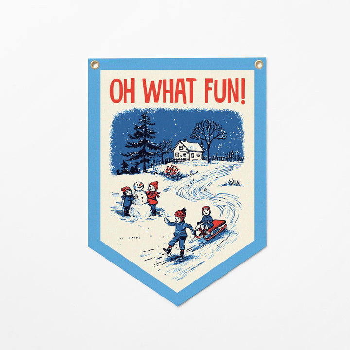 Oh What Fun Felt Camp Flag