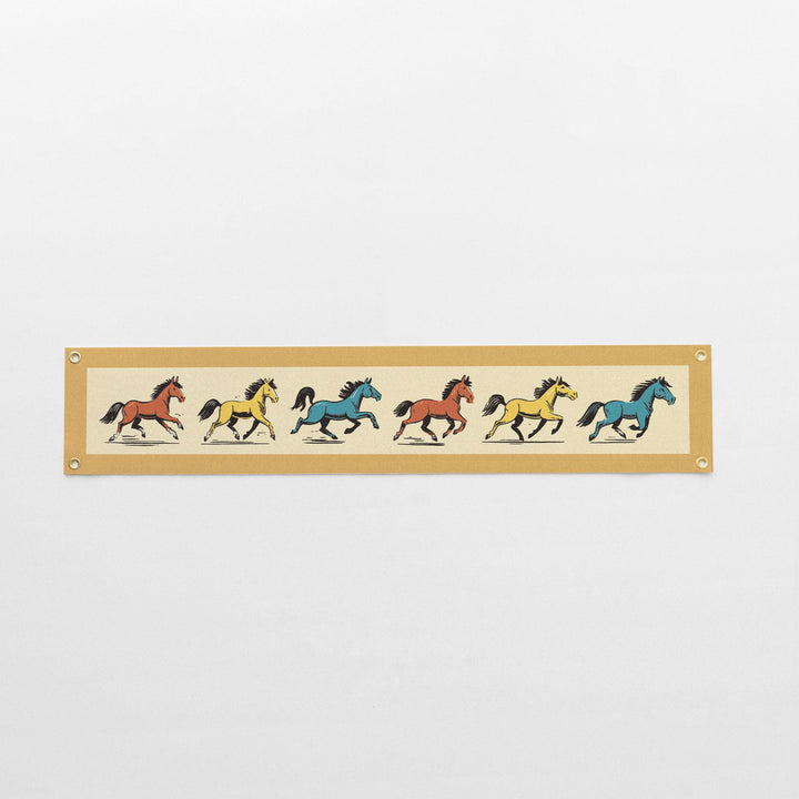 Wild Running Horses Banner