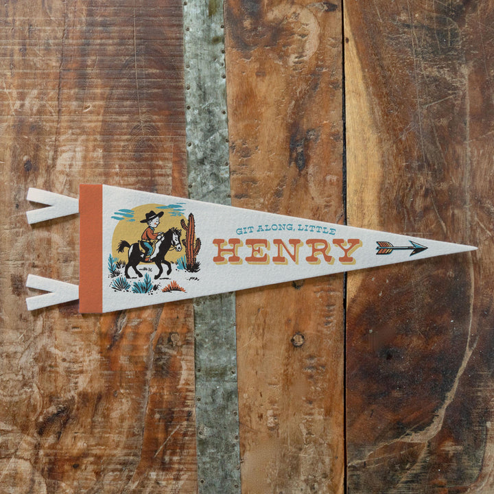 Custom Git Along Little Cowboy &amp; Cowgirl Pennant