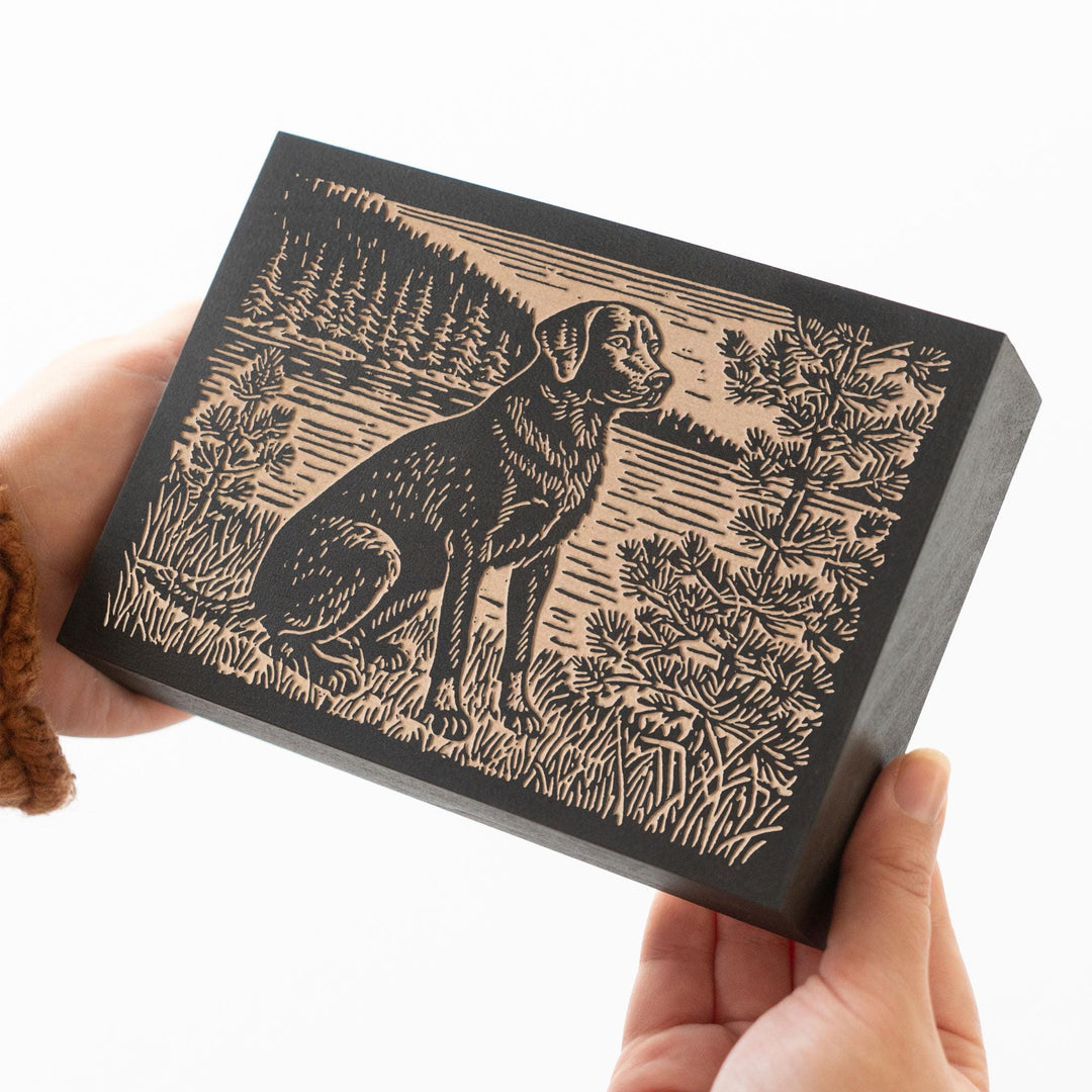 Labrador by the Water Engraved Wood Panel