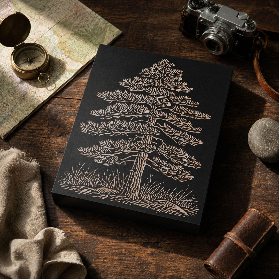 Eastern White Pine Engraved Wood Panel