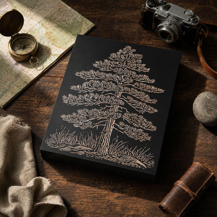 Eastern White Pine Engraved Wood Panel
