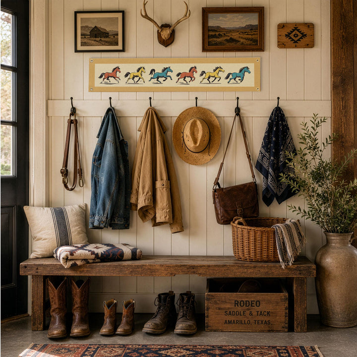 Wild Running Horses Banner