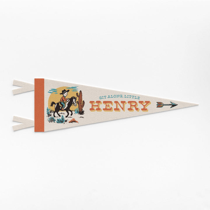 Custom Git Along Little Cowboy &amp; Cowgirl Pennant