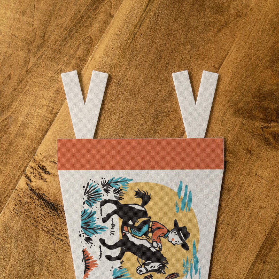 Custom Git Along Little Cowboy &amp; Cowgirl Pennant