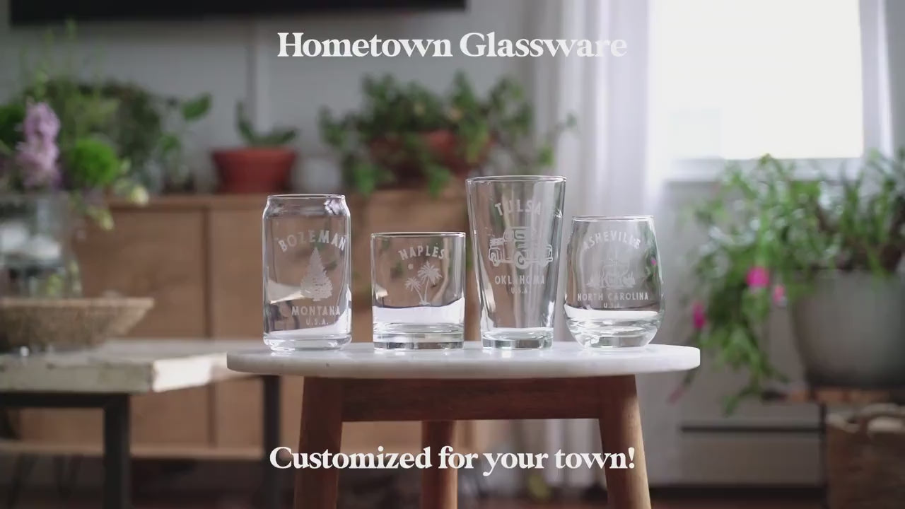 Custom Oregon Town Glasses