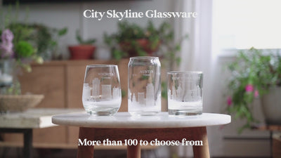 Shreveport, Louisiana Skyline Glasses