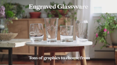 Snowboard Tricks Glassware Set