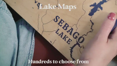 Seminoe Reservoir Wyoming Custom Lake Map