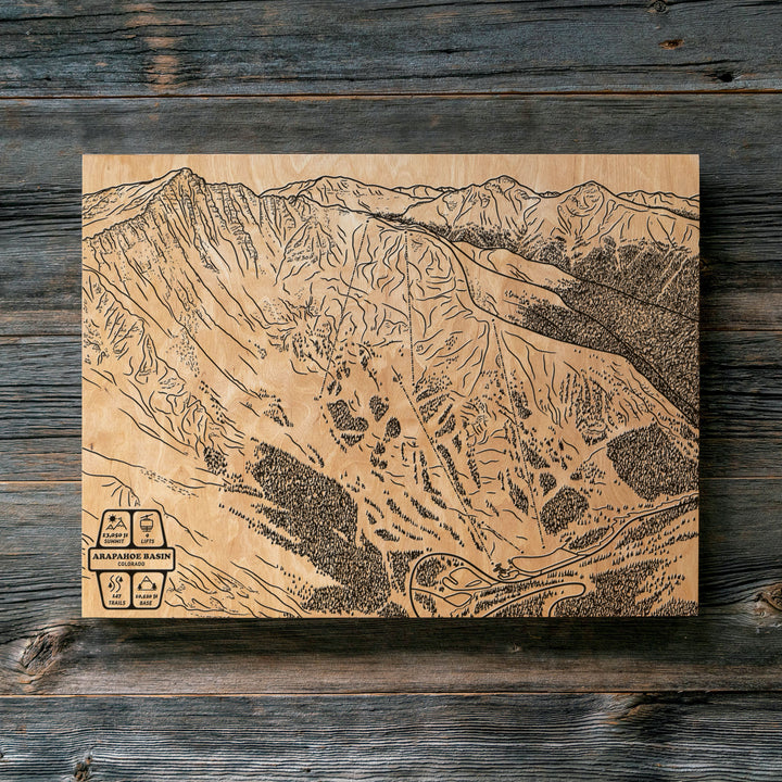 Arapahoe Basin, Colorado Ski Trail Map