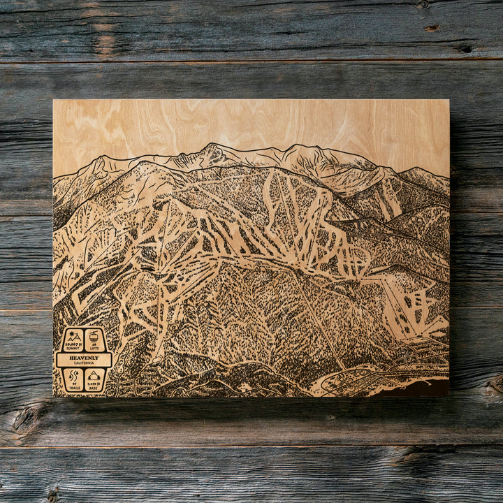 Heavenly, California Ski Trail Map