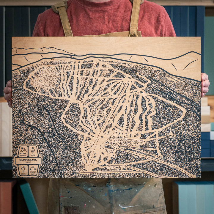 Saddleback, Maine Ski Trail Map