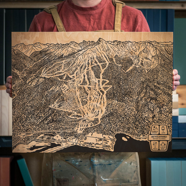 Revelstoke, British Columbia Ski Trail Map
