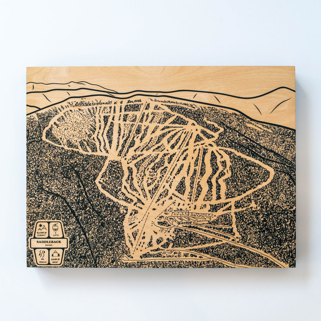 Saddleback, Maine Ski Trail Map