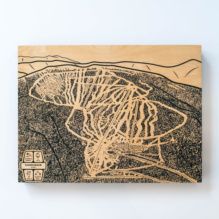Saddleback, Maine Ski Trail Map