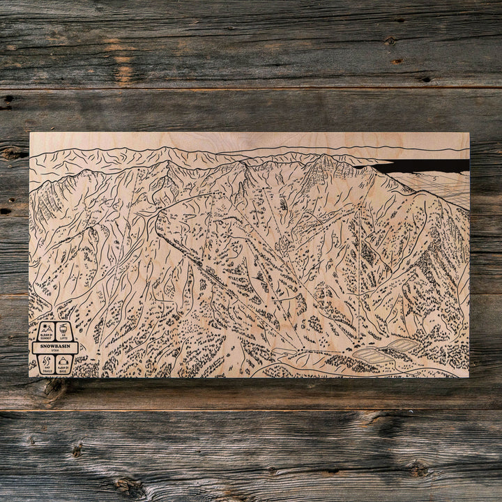 Snowbasin, Utah Ski Trail Map