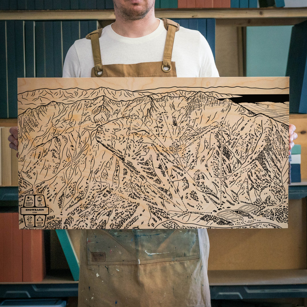 Snowbasin, Utah Ski Trail Map – Benoit's Design