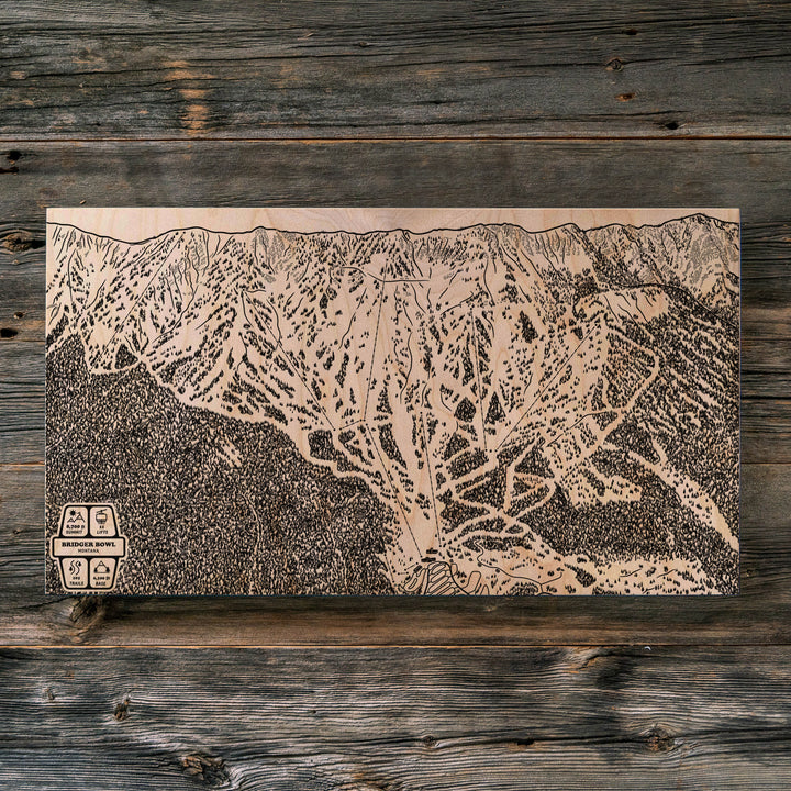 Bridger Bowl, Montana Ski Trail Map