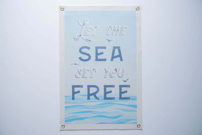 Let the Sea Set you Free Felt Banner