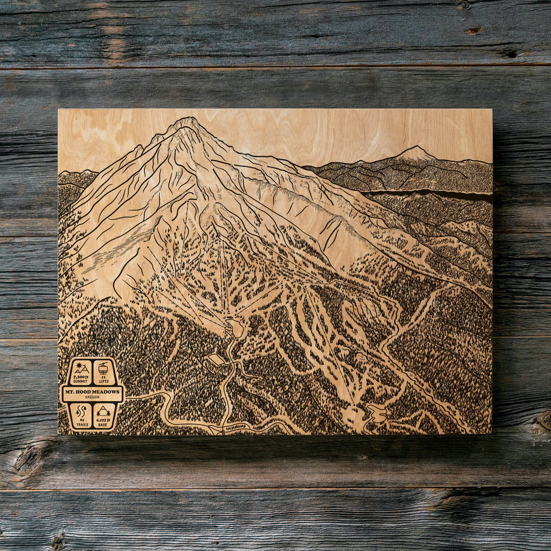 Mount Hood Meadows, Oregon Ski Trail Map