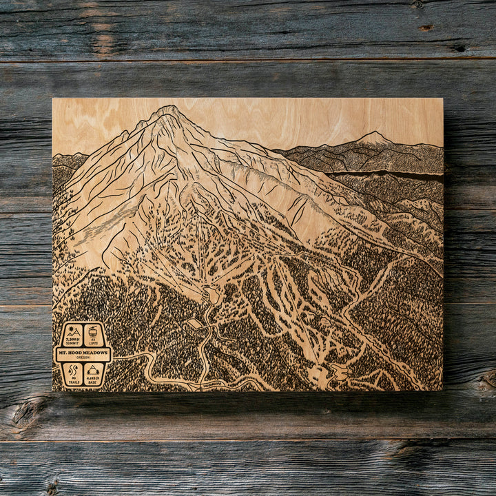 Mount Hood Meadows, Oregon Ski Trail Map
