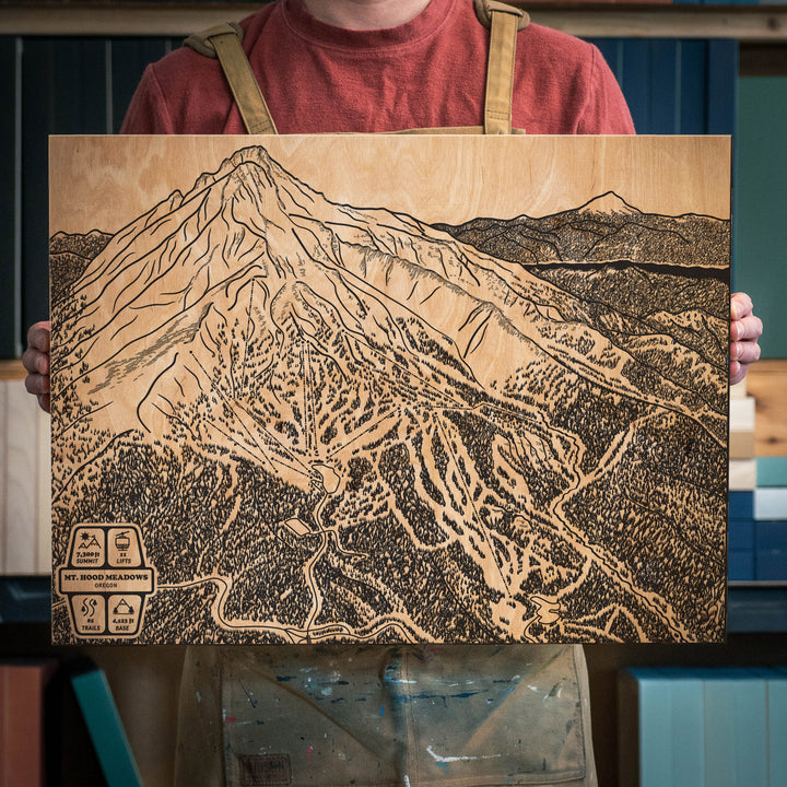 Mount Hood Meadows, Oregon Ski Trail Map