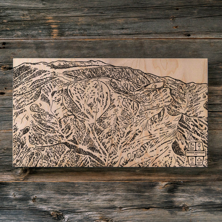 Powder Mountain, Utah Ski Trail Map