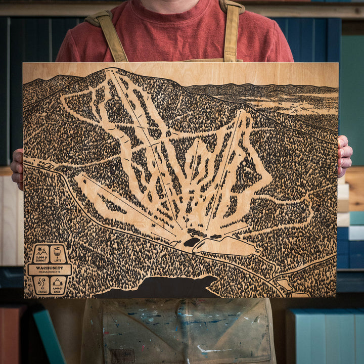 Wachusett Mountain, Massachusetts Ski Trail Map